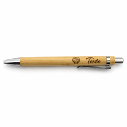 Stylo bambou Coquillage