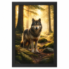 Panneau mural Loup dans la forêt