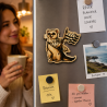 Magnet en bois Hermine
