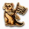 Magnet en bois Hermine