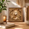 Panneau mural Loup relief