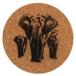 Dessous de verre Eléphants