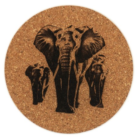 Dessous de verre Eléphants