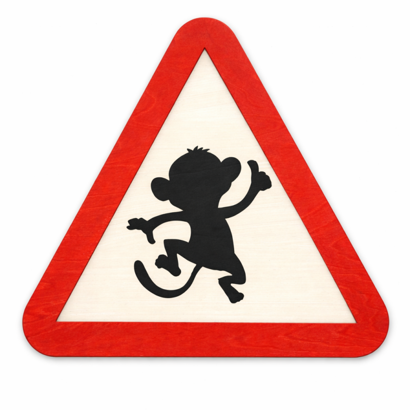 Panneau de porte Singe