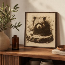 Panneau décoratif Panda roux