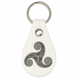 Porte-clés cuir Triskell