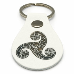 Porte-clés cuir Triskell