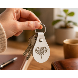 Porte-clés cuir Eléphant