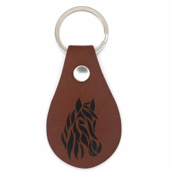 Porte-clés cuir Cheval