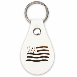 Porte-clés cuir Drapeau breton