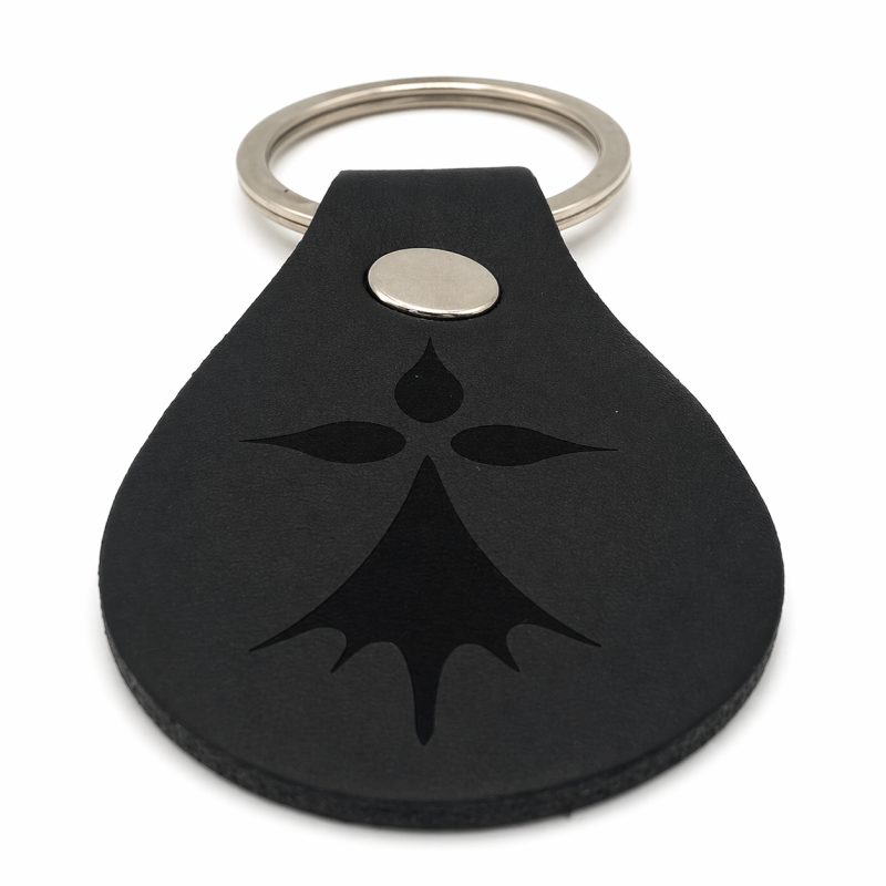 Porte-clés cuir Hermine