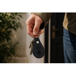 Porte-clés cuir Hermine