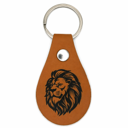 Porte-clés cuir Lion
