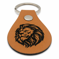 Porte-clés cuir Lion