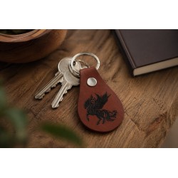 Porte-clés cuir Pégase