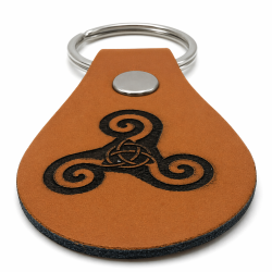 Porte-clés cuir Triskell