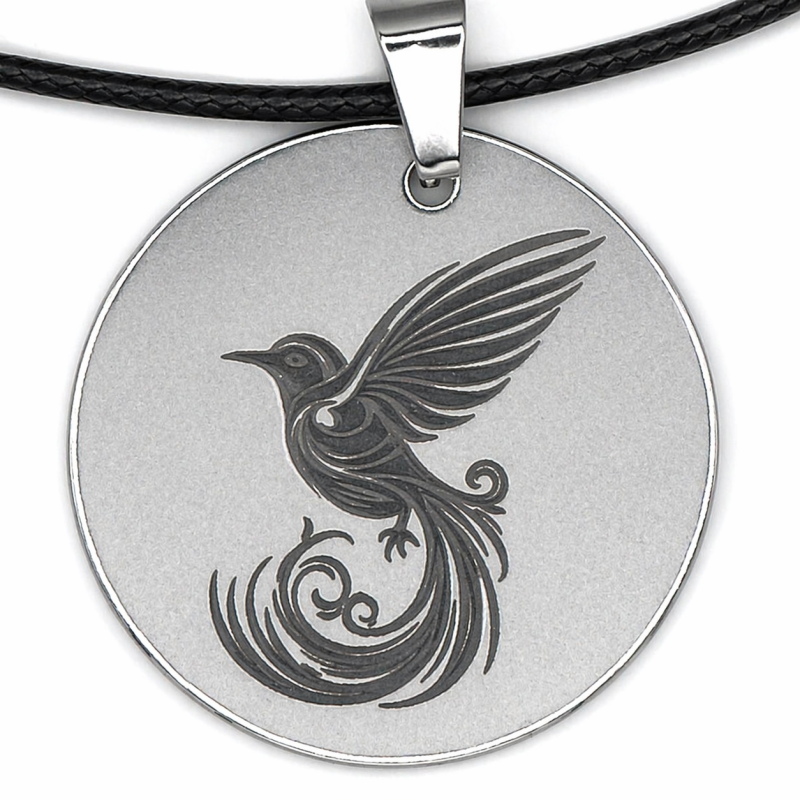 Pendentif métal Colibri