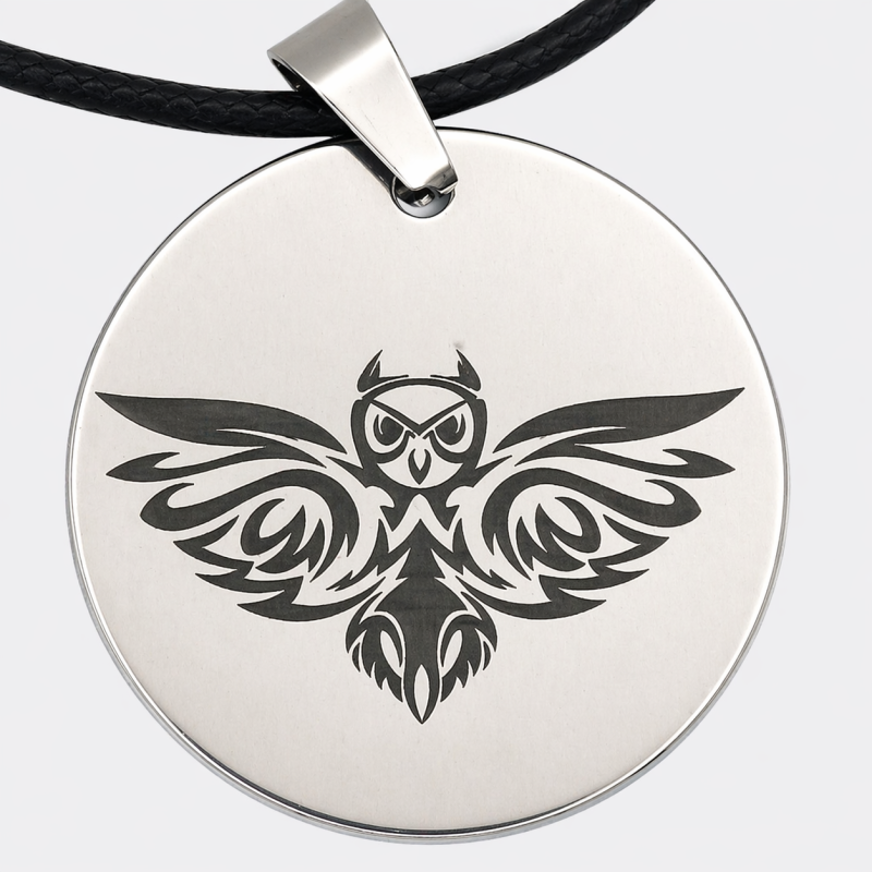 Pendentif métal Hibou