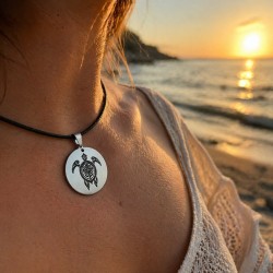 Pendentif métal Tortue