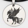 Pendentif métal Pégase