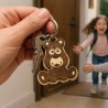 Porte-clés bois Ourson
