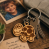 Porte-clés bois Tortue