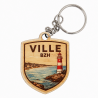 Porte-clés bois Ville Phare