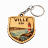 Porte-clés bois Ville Phare