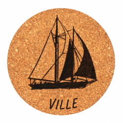 Lot de 4 dessous de verre Bord de mer