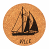 Lot de 4 dessous de verre Bord de mer