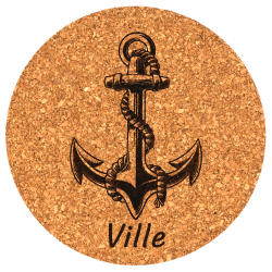 Lot de 4 dessous de verre Bord de mer