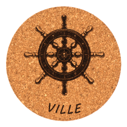 Lot de 4 dessous de verre Bord de mer