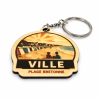 Porte-clés bois Ville Plage